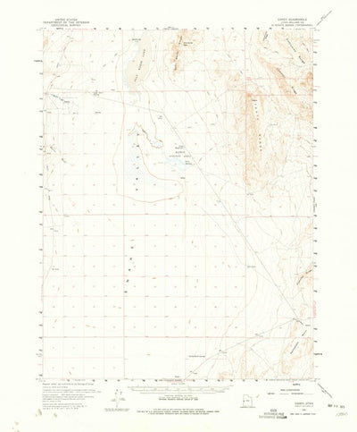 United States Geological Survey Gandy, UT (1960, 62500-Scale) digital map