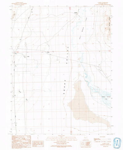 United States Geological Survey Gandy, UT (1991, 24000-Scale) digital map