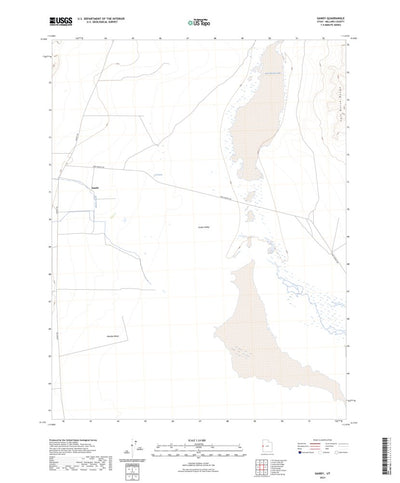 United States Geological Survey Gandy, UT (2023, 24000-Scale) digital map