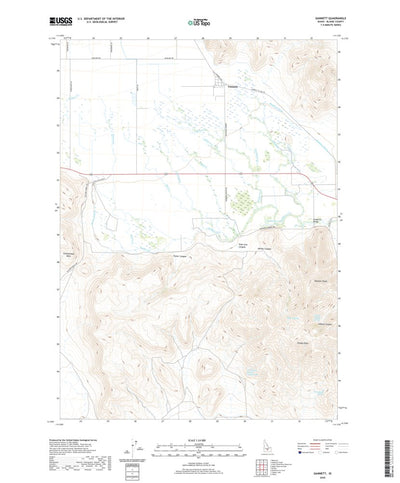 United States Geological Survey Gannett, ID (2020, 24000-Scale) digital map