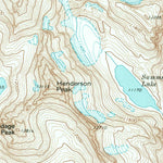 United States Geological Survey Gannett Peak, WY (1968, 24000-Scale) digital map