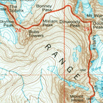 United States Geological Survey Gannett Peak, WY (1991, 24000-Scale) digital map