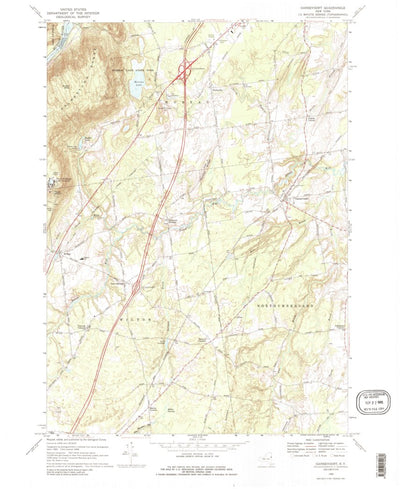 United States Geological Survey Gansevoort, NY (1968, 24000-Scale) digital map