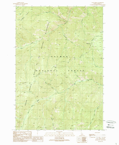 United States Geological Survey Gant Ridge, ID (1989, 24000-Scale) digital map