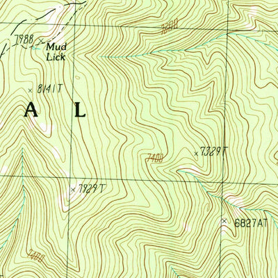 United States Geological Survey Gant Ridge, ID (1989, 24000-Scale) digital map