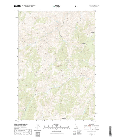United States Geological Survey Gant Ridge, ID (2020, 24000-Scale) digital map