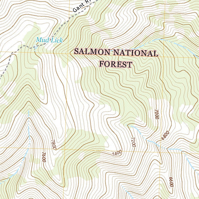 United States Geological Survey Gant Ridge, ID (2020, 24000-Scale) digital map