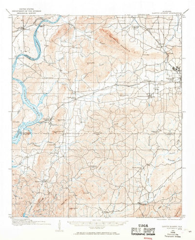 United States Geological Survey Gantts Quarry, AL (1915, 62500-Scale) digital map