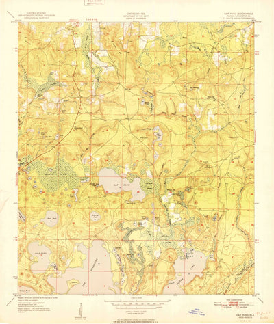 United States Geological Survey Gap Lake, FL (1951, 24000-Scale) digital map