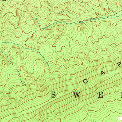 United States Geological Survey Gap Mills, WV (1971, 24000-Scale) digital map