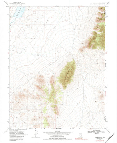 United States Geological Survey Gap Mountain, NV (1969, 24000-Scale) digital map