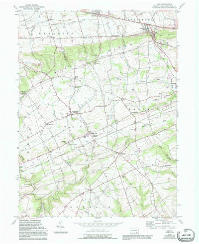 United States Geological Survey Gap, PA (1955, 24000-Scale) digital map
