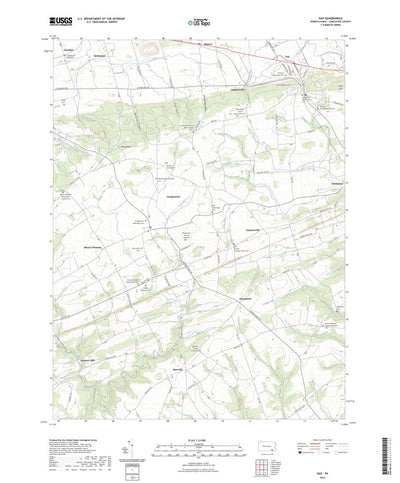 United States Geological Survey Gap, PA (2023, 24000-Scale) digital map