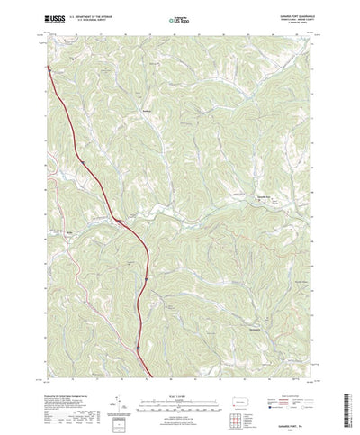 United States Geological Survey Garards Fort, PA (2023, 24000-Scale) digital map