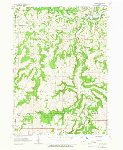 United States Geological Survey Garber, IA (1964, 24000-Scale) digital map