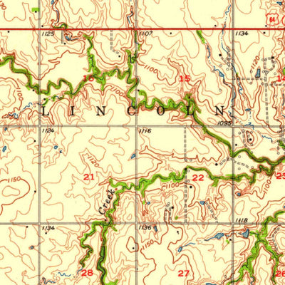 United States Geological Survey Garber, OK (1956, 62500-Scale) digital map