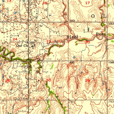 United States Geological Survey Garber, OK (1956, 62500-Scale) digital map