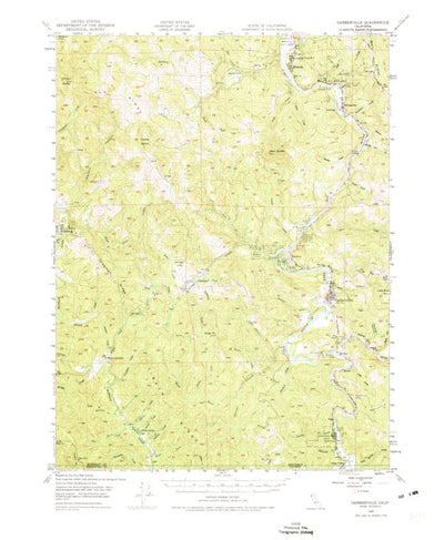 United States Geological Survey Garberville, CA (1949, 62500-Scale) digital map
