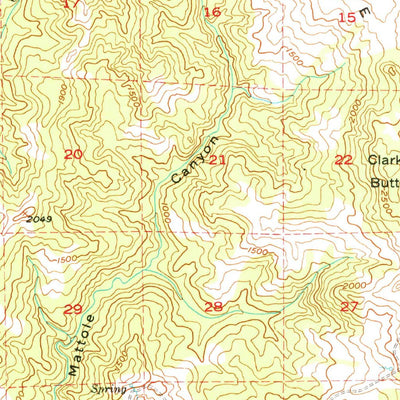 United States Geological Survey Garberville, CA (1949, 62500-Scale) digital map