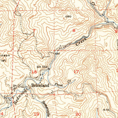 United States Geological Survey Garberville, CA (1951, 62500-Scale) digital map