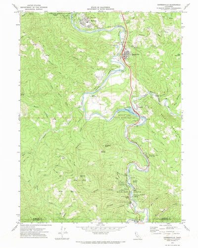 United States Geological Survey Garberville, CA (1970, 24000-Scale) digital map