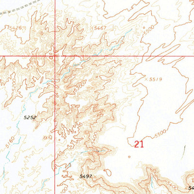 United States Geological Survey Garces Mesas NE, AZ (1967, 24000-Scale) digital map