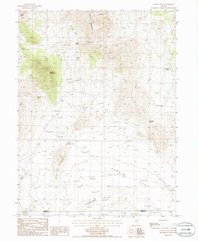 United States Geological Survey Garcia Flat, NV (1985, 24000-Scale) digital map