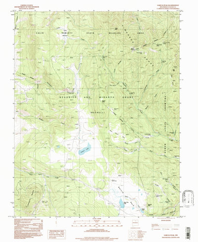 United States Geological Survey Garcia Peak, NM (1994, 24000-Scale) digital map