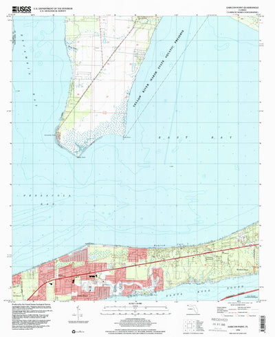 United States Geological Survey Garcon Point, FL (1994, 24000-Scale) digital map