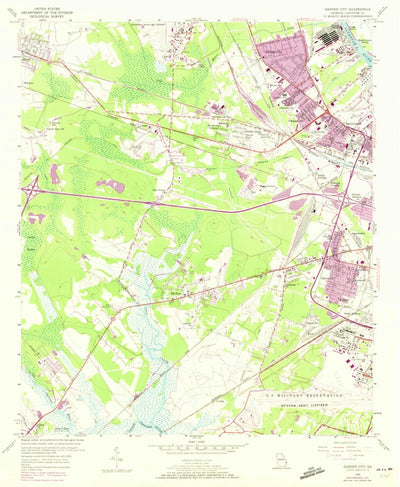 United States Geological Survey Garden City, GA (1955, 24000-Scale) digital map