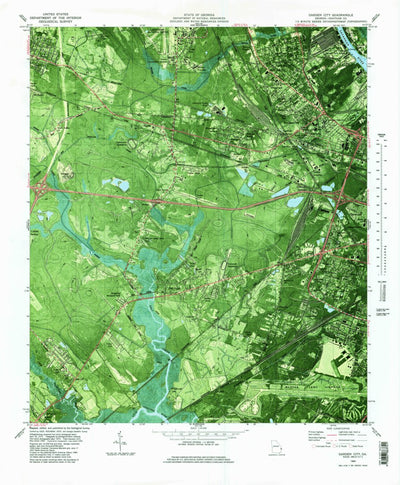 United States Geological Survey Garden City, GA (1980, 24000-Scale) digital map