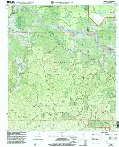 United States Geological Survey Garden City, MS (2000, 24000-Scale) digital map
