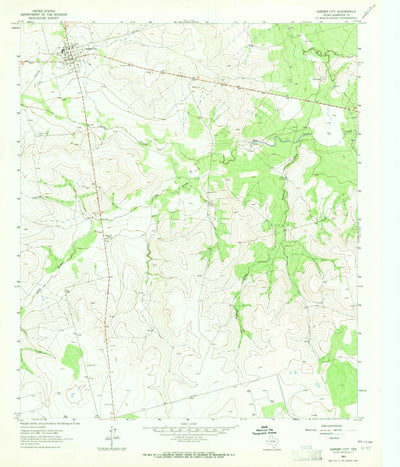 United States Geological Survey Garden City, TX (1963, 24000-Scale) digital map