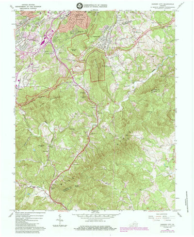 United States Geological Survey Garden City, VA (1984, 24000-Scale) digital map