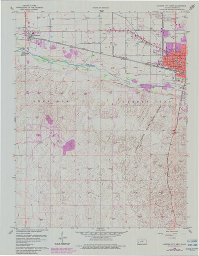 United States Geological Survey Garden City West, KS (1960, 24000-Scale) digital map