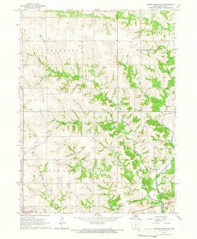 United States Geological Survey Garden Grove SW, IA (1965, 24000-Scale) digital map
