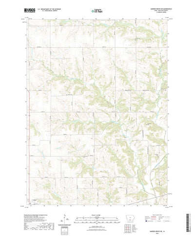United States Geological Survey Garden Grove SW, IA (2022, 24000-Scale) digital map