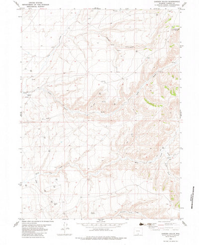 United States Geological Survey Garden Gulch, WY (1982, 24000-Scale) digital map