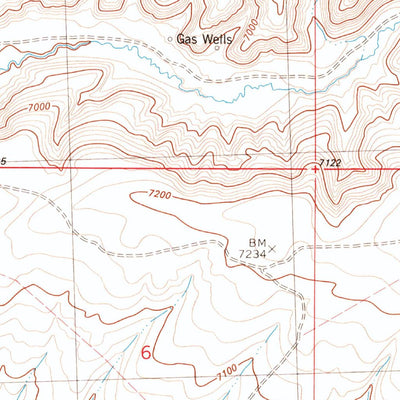 United States Geological Survey Garden Gulch, WY (1982, 24000-Scale) digital map