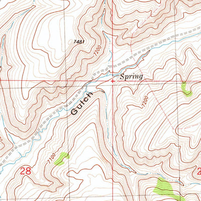 United States Geological Survey Garden Gulch, WY (1982, 24000-Scale) digital map