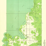 United States Geological Survey Garden, MI (1932, 31680-Scale) digital map