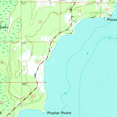 United States Geological Survey Garden, MI (1958, 62500-Scale) digital map