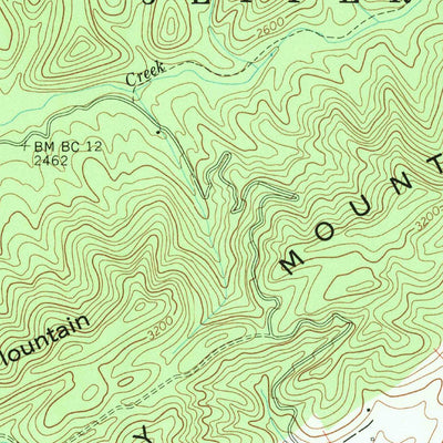 United States Geological Survey Garden Mountain, VA (1958, 24000-Scale) digital map