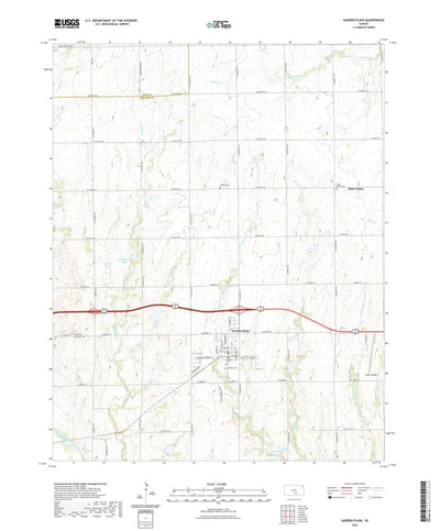 United States Geological Survey Garden Plain, KS (2022, 24000-Scale) digital map