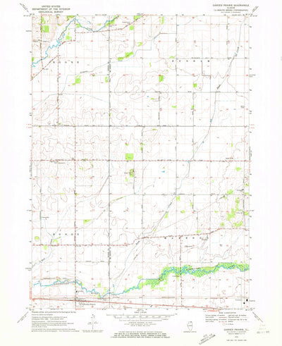 United States Geological Survey Garden Prairie, IL (1970, 24000-Scale) digital map
