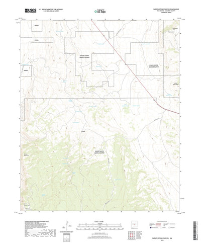 United States Geological Survey Garden Spring Canyon, NM (2020, 24000-Scale) digital map