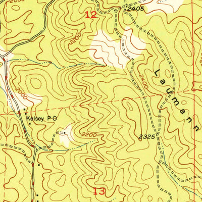 United States Geological Survey Garden Valley, CA (1950, 24000-Scale) digital map