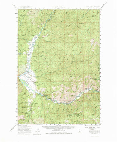 United States Geological Survey Garden Valley, ID (1959, 62500-Scale) digital map