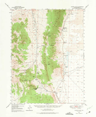 United States Geological Survey Garden Valley, NV (1949, 62500-Scale) digital map