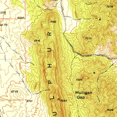 United States Geological Survey Garden Valley, NV (1951, 62500-Scale) digital map